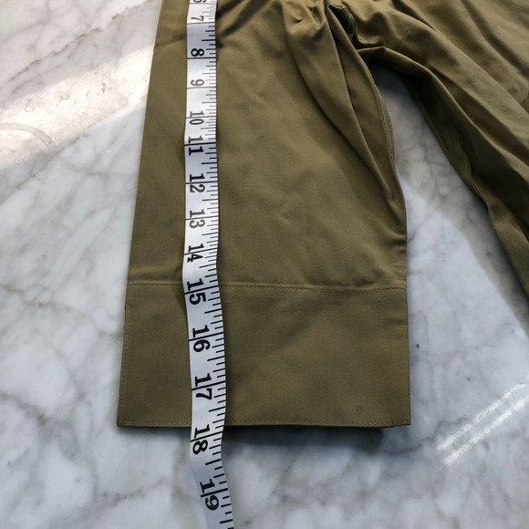 Chico's No Iron Cotton Green 3/4 Sleeve Button Down Shirt S or US 4/6 - Picture 2 of 13